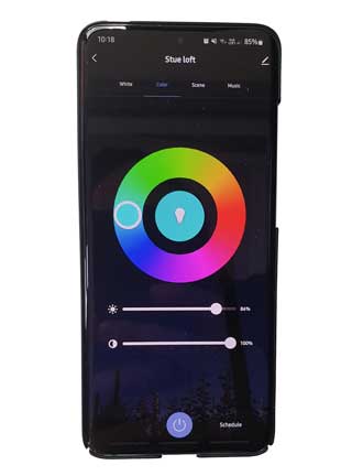 SmartPhone with smart app RGB